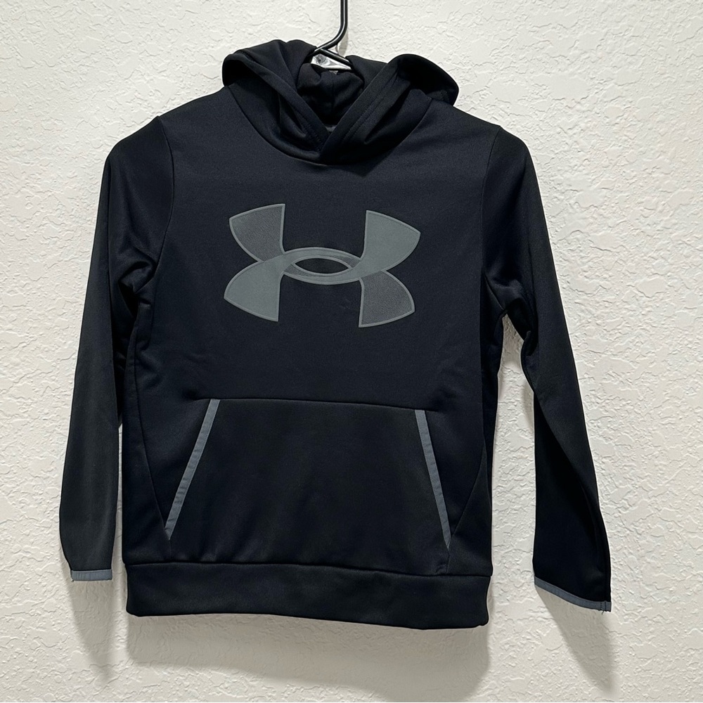Under Armour Fleece Big Logo Hoodie for Kids Size Youth Small NWT